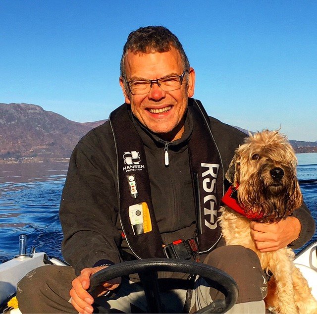 Trond Ellefsen i båten