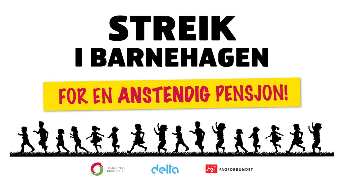 Barnehagestreiken I PBL-området 16. Oktober - 16. November 2022