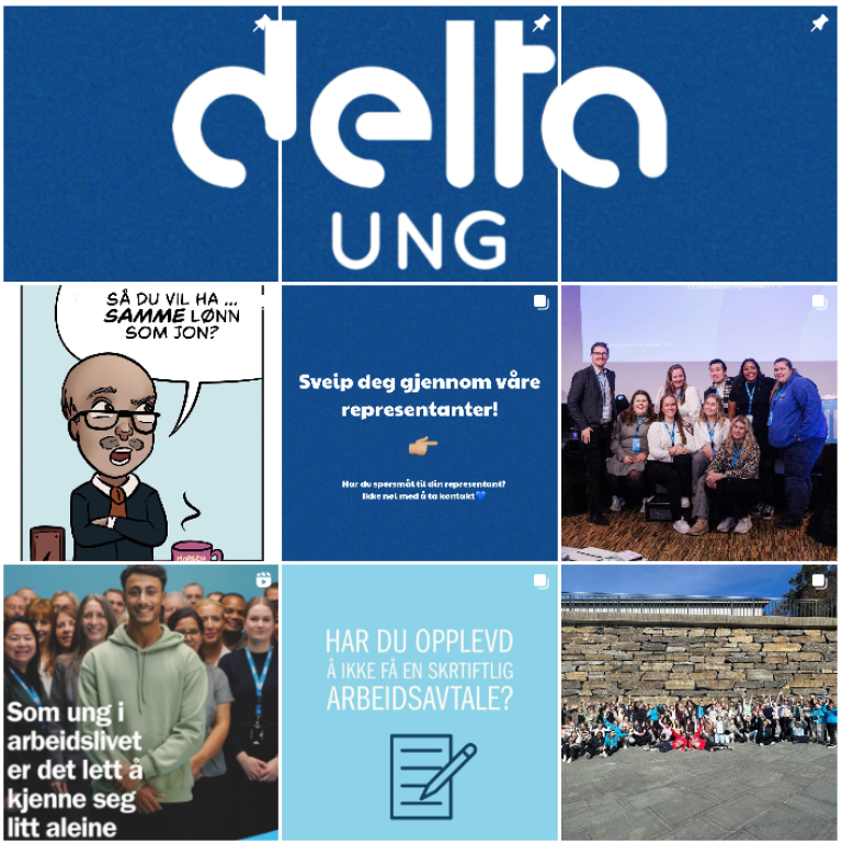 Delta Ungs Instagram-konto